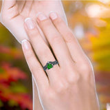 Two Piece Heart CZ Ring