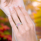 Two Piece Heart CZ Ring