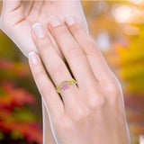 Two Piece Heart CZ Ring
