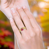 Two Piece Heart CZ Ring