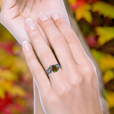 Two Piece Oval CZ Ring