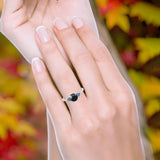 Art Deco Round Natural Stone Cluster Ring