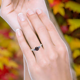 Art Deco Round Natural Stone Cluster Ring