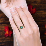 Oxidized Floral Twisted Rope Oxidized Ring