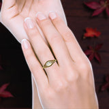 Petite Dainty Vintage Style Oval Thumb Ring Statement Fashion Oxidized Solid 925 Sterling Silver