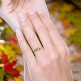 Minimalist 5.3mm Round Lab Created White Opal Feather Ring Oxidized 925 Sterling Silver