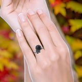 Oxidized Flower & Bee Oxidized Ring