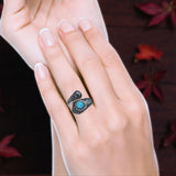 Oxidized Silver Spoon Oxidized Ring