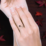 Oxidized Safety Pin Oxidized Ring