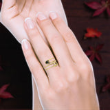 Oxidized Safety Pin Oxidized Ring