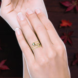 Oxidized Safety Pin Oxidized Ring