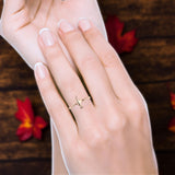 Hammer Ring Beaded Band
