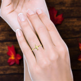 Hammer Ring Beaded Band