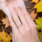  Oxidized Moon Star Ring