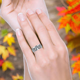  Oxidized Owl Ring