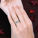 Celtic Triquetra & Dragons Ring