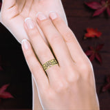 Celtic Triquetra & Dragons Ring
