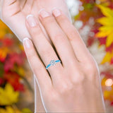 Vintage Style Round Natural Stone Solitaire Ring