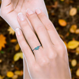 Oxidized Lotus Ring