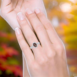 Infinity Shank Oval Natural Stone Ring