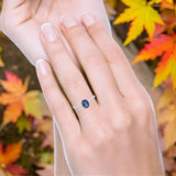 Art Deco Oval Natural Stone Beaded Ring