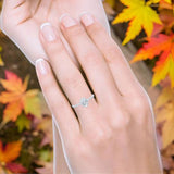 Art Deco Oval Natural Stone Beaded Ring