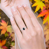 Art Deco Oval Natural Stone Beaded Ring