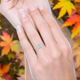 Art Deco Oval Natural Stone Solitaire Ring