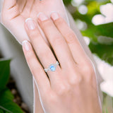 Art Deco Oval Natural Stone Twisted Ring