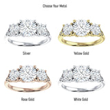 IGI Certified Round 3 Carat Lab Grown Diamond Trio Ring