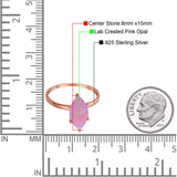 Solitaire Wedding Ring Marquise Simulated Cubic Zirconia 925 Sterling Silver