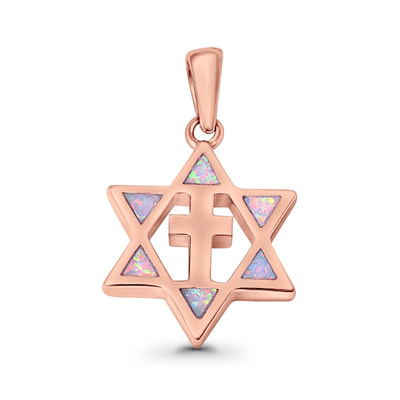 Amazon.com: Star of David Necklace Silver Cross Star of