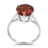 Solitaire Wedding Engagement Ring Round Simulated Cubic Zirconia 925 Sterling Silver