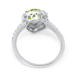 Halo Teardrop Bridal Filigree Ring Simulated Cubic Zirconia 925 Sterling Silver