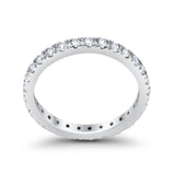 Eternity Wedding Art Deco Round Ring Simulated Cubic Zirconia 925 Sterling Silver