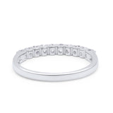 14K Gold 3mm Natural Diamond Wedding Engagement Stacking Eternity Band Ring 0.35ct G SI