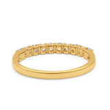 14K Gold 3mm Natural Diamond Wedding Engagement Stacking Eternity Band Ring 0.35ct G SI