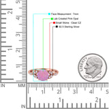 Art Deco Vintage Style Round Simulated Cubic Zirconia Wedding Engagement Ring 925 Sterling Silver