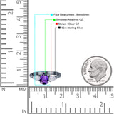 Three Stone Teardrop Pear Art Deco Wedding Engagement Ring 925 Sterling Silver