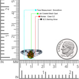 Three Stone Teardrop Pear Art Deco Wedding Engagement Ring 925 Sterling Silver