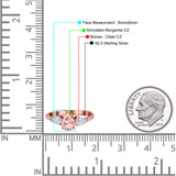 Three Stone Teardrop Pear Art Deco Wedding Engagement Ring 925 Sterling Silver