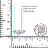 Three Stone Teardrop Pear Art Deco Wedding Engagement Ring 925 Sterling Silver