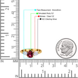 Three Stone Teardrop Pear Art Deco Wedding Engagement Ring 925 Sterling Silver