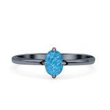 Art Deco Oval Simulated Cubic Zirconia Wedding Engagement Ring Solid 925 Sterling Silver