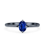 Art Deco Oval Simulated Cubic Zirconia Wedding Engagement Ring Solid 925 Sterling Silver