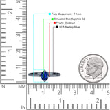 Art Deco Oval Simulated Cubic Zirconia Wedding Engagement Ring Solid 925 Sterling Silver