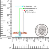 Art Deco Oval Simulated Cubic Zirconia Wedding Engagement Ring Solid 925 Sterling Silver