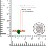 Art Deco Oval Simulated Cubic Zirconia Wedding Engagement Ring Solid 925 Sterling Silver