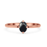 Art Deco Oval Simulated Cubic Zirconia Wedding Engagement Ring Solid 925 Sterling Silver