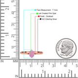 Art Deco Oval Simulated Cubic Zirconia Wedding Engagement Ring Solid 925 Sterling Silver